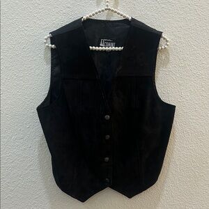 Vintage Comint Suede Leather Vest S